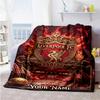 Liverpool Team Customize Text Blanket Multipurpose Customizable Blanket Soft Warm Cozy Versatile For Office Home Decor Bedding Chair Allseason Use