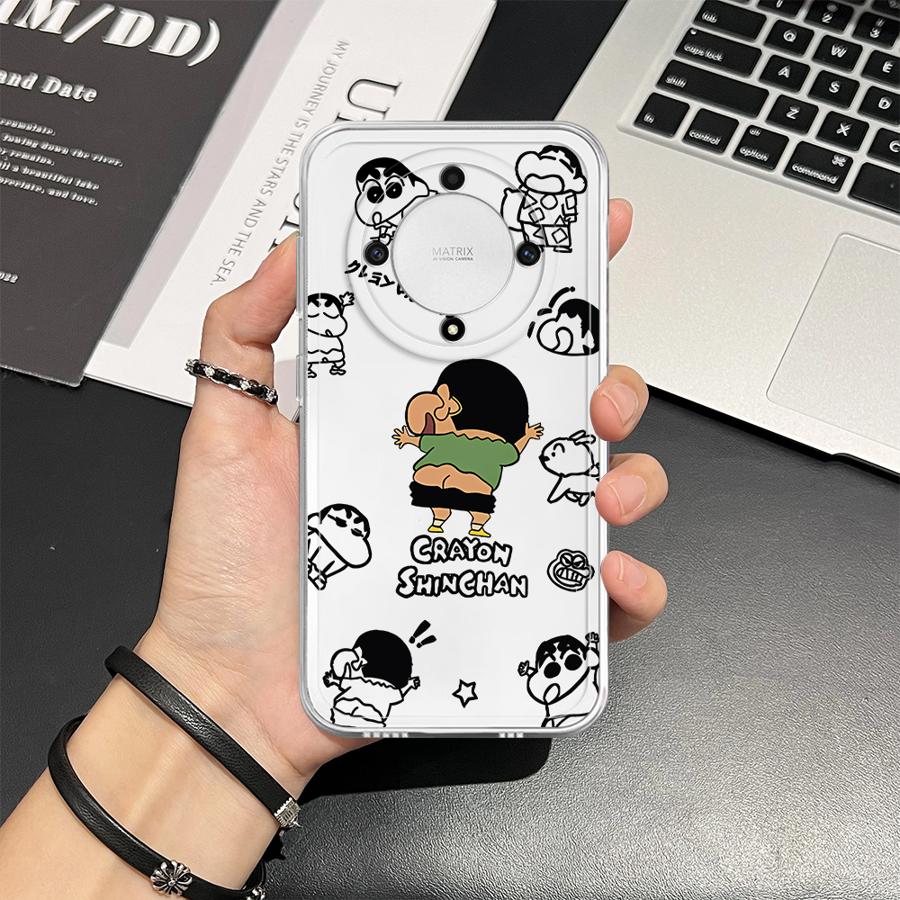 Soft Phone Cover Case for Honor X8b X7b 90 Lite X9b X8 X8a X9a Cartoon Crayons Shinchan