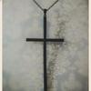 Gothic Victorian Black Cross Pendant Necklace for Women Men Halloween Personality Minimalism Amulet Collar Chain Jewelry Gifts