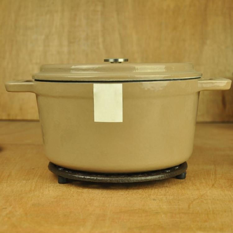 Base Antideslizante de Hierro Forjado para Estufa Previene Daños Faciales por Utensilios Calientes Perfecta Para Mesas de Comedor Mesetas de Cocina Redonda de 17 cm