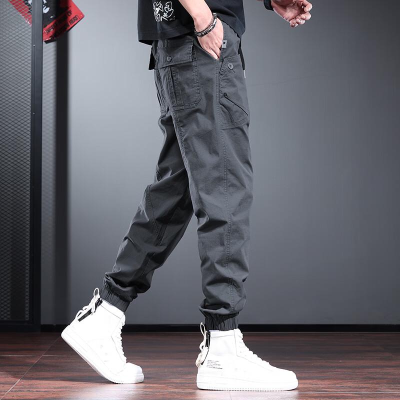Jie Lei Nuo Men's Trendy Elastic Casual Jogger Pants