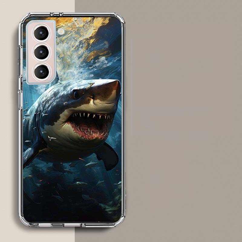 The Mouth of the Deep Sea Evil Shark Phone Case For Samsung A16 A26 A36 A56 A17 A15 A25 A35 A55 A14 A24 A34 A54 A04S A05S Galaxy