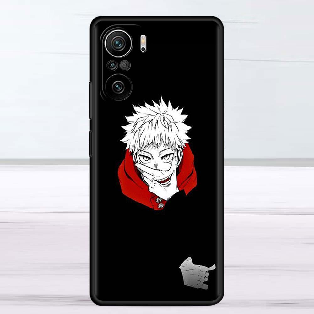 Hülle für Xiaomi Redmi Note 11 9S 10 9 8 7 9A 9C 9i K40 8T 10C 9T K50 Silikon Handyhülle Niedliches Jujutsu Kaisen Anime