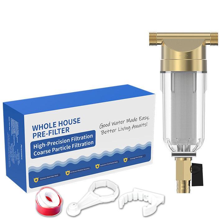 Universal Pre-filter Water Purifier with Central Backwash for Household Use