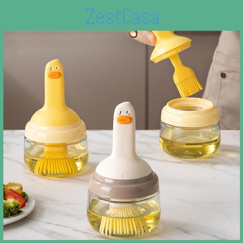 Brush Oil Brush Bottle Sealing Hightemperature Resistant Silicone Oil Brush With Oil Bottlebarbecue Oil Pot Brush