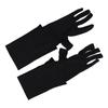 1Pair Long Gloves Anti UV Five Finger Gloves Soft Oil Shiny High Elastic Mittens Thin Nylon Breathable Glossy Sun Protection