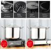 26/28CM Stainless Steel Soup Pot Daily Use With Lid Stainless Steel Stock Pot Milk Boiling Water Cooking Cooking Pots