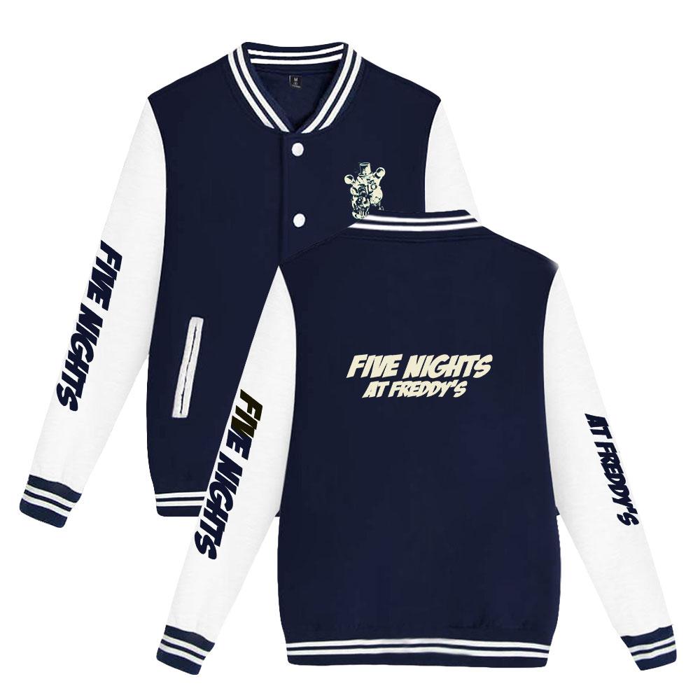 Five Nights At Freddy's Bomber Jacket Women Men Oversized Fashion Baseball Coat Jacket Streetwear Spring Autumn Bomber Outwear