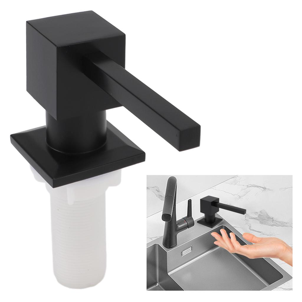 Soap Dispenser for Kitchen Sink, Built in Sink Soap Dispenser with 39.4in Silicone Extension Tube Kit, Countertop Soap Dispenser Pump, Say Goodbye to