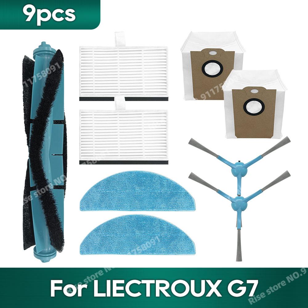 Zubehör Kompatibel für LIECTROUX G7 Staubsauger Hepa Filter Staubbeutel Ersatzteile Mopptuch