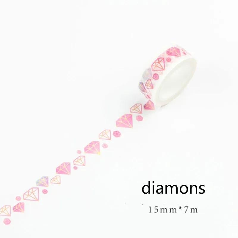 7m*1.5mm Japanese Masking Washi Tape Decorative Adhesive Tape Decora Diy Scrapbooking Sticker Label Stationery