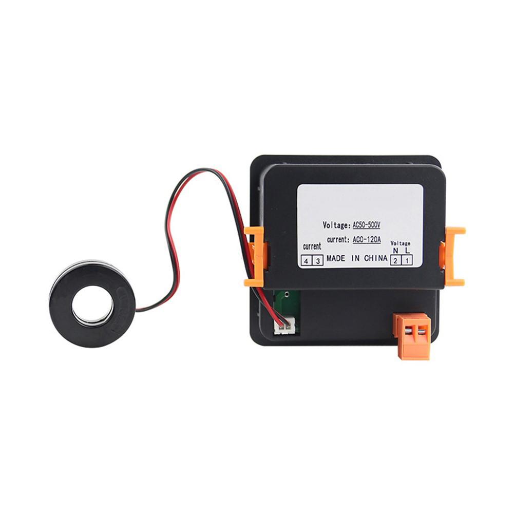 Digital Voltmeter Ammeter CH72VA120A AC 50-500V 0-120A 72mm Panel Mount LED Meter For Factory Automation Dosing System Tool