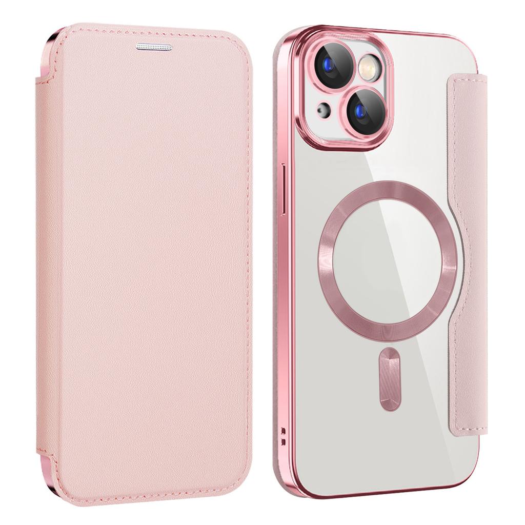 For iPhone 13 Case Compatible with MagSafe RFID Blocking Card Holder Leather Phone Cover