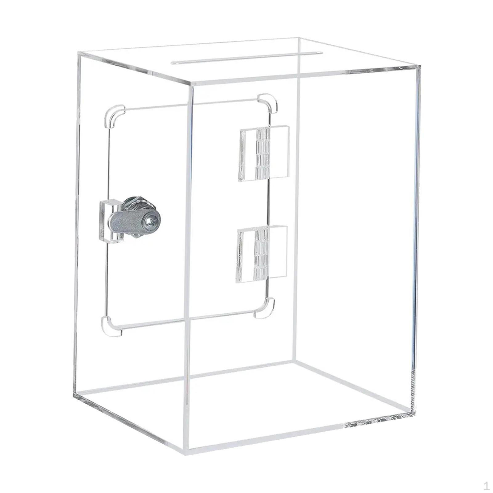 Piggy Bank Money Container Case Wishing Card Box Multipurpose Acrylic Wedding Cards Wooden