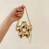 Acrylic Banquet Chain Bag Flower Shaped Mini Lipstick Bag Temperament Luxury Evening Bags  Ladies