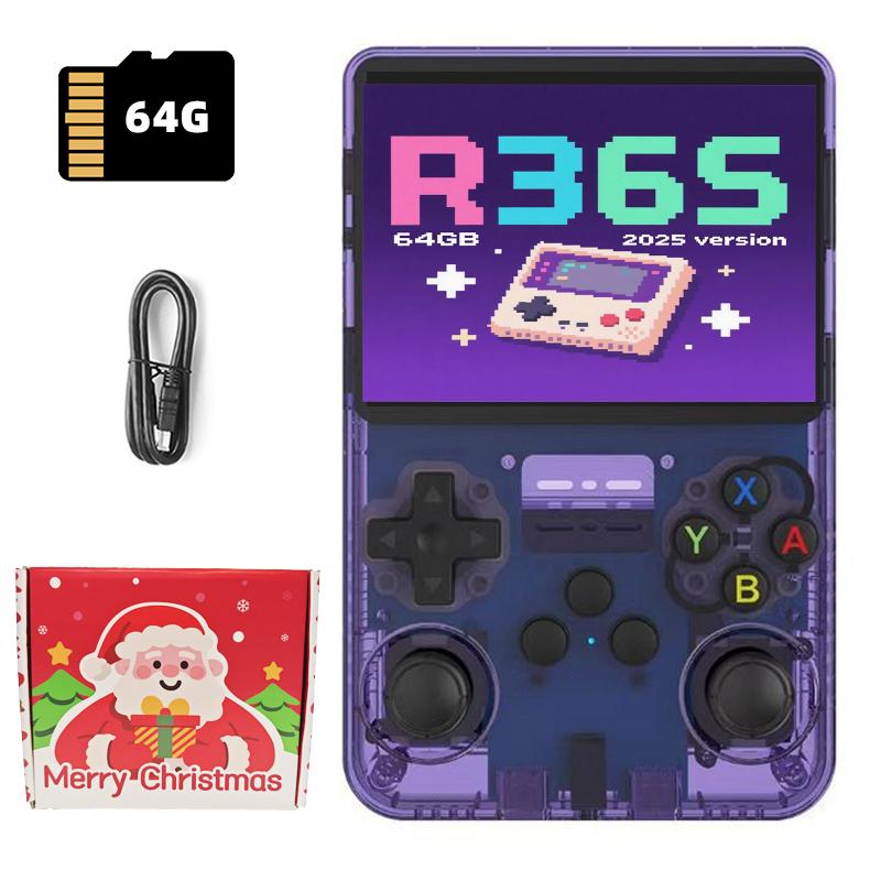 

Christmas Gift R36S Retro Handheld Game Console Linux System 3.5 Inch Portable Video Player 22000 Games For PS1 Gameboy Games