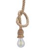 1.5m/4.92ft Pendant Light Hemp Rope Pendant Bulb Holder Retro Hanging Light  Bar