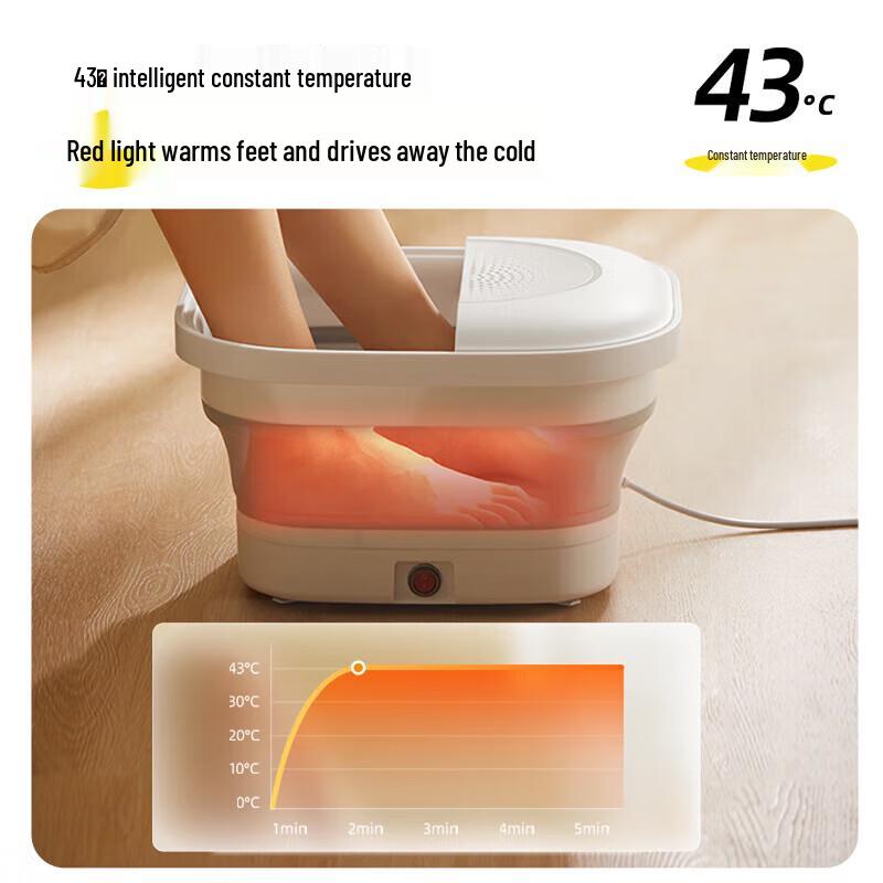 BEAR Foldable Electric Foot Spa Massager with Heater