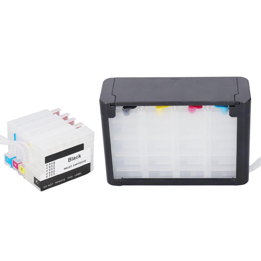 4 Color Refill Printer Ink Cartridge with Permanent Chip No Leakage Continuous Supply Ink Cartridge for HP 954