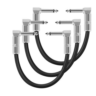 YOTTO 16cm Guitar Patch Cable 3-Pack