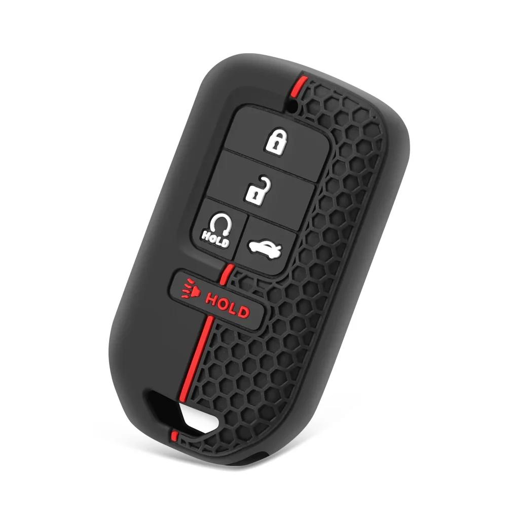 Custodia protettiva in silicone per chiavi auto, per Honda CRV, CR-V Fit, Civic, Accord, HR-V, HRV City, Odyssey, XR-V
