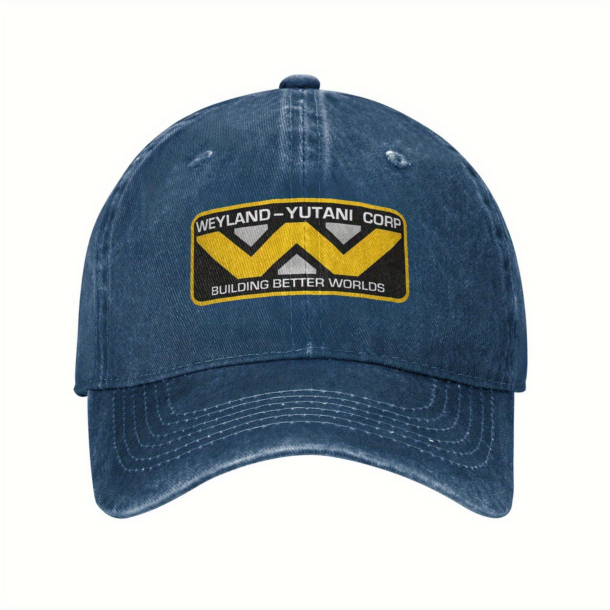WeylandYutani Corp Logo Baseball Cap for Men Women Adjustable Retro Vintage Style with Iconic Iconic Logo Print Lightweig 1pc