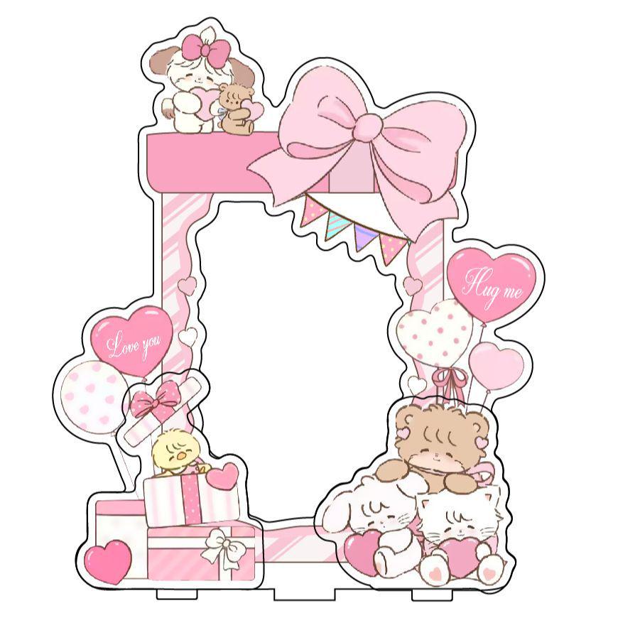 Mini Acrylic Photo Frame for Polaroids and Cards - Universal Three-Inch Display Stand