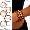 Halloween New Skull Pumpkin Bracelet Set, Witch Spider Mixed Color Beaded Kunjuan Hand