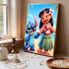 Pearl Painting Stitch and Lilo Pearl Hula Beach Creative Art 5D Exquisite Landscape Sparkling Craft Home Wall Decoration DIY Handmade Gift