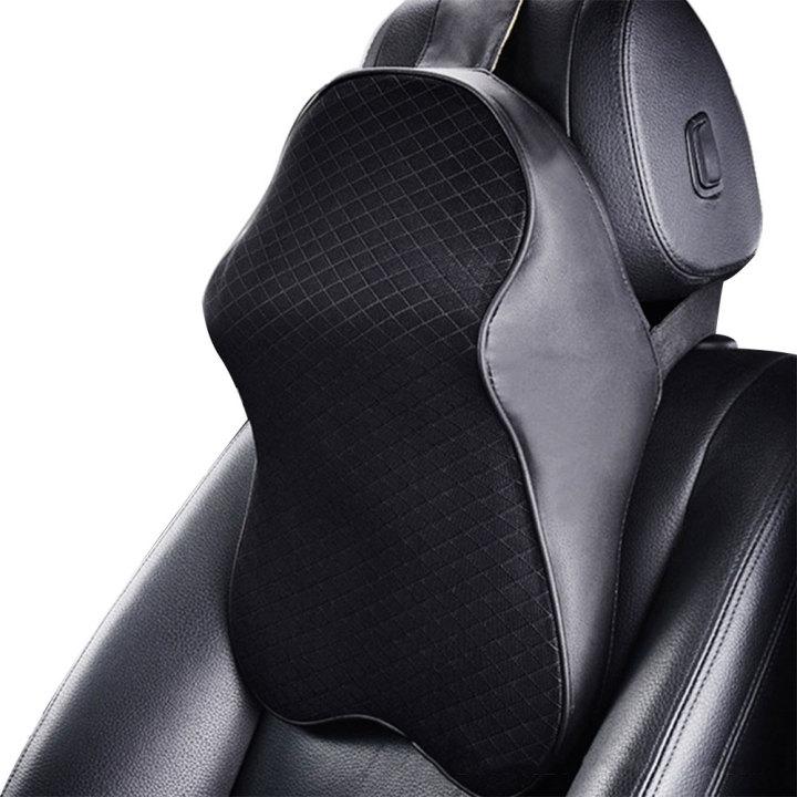 Car Neck Pillow Adjustable Head Restraint 3D Memory Foam Auto Headrest Travel Pillow Neck Support Holder Seat Covers Car Styling