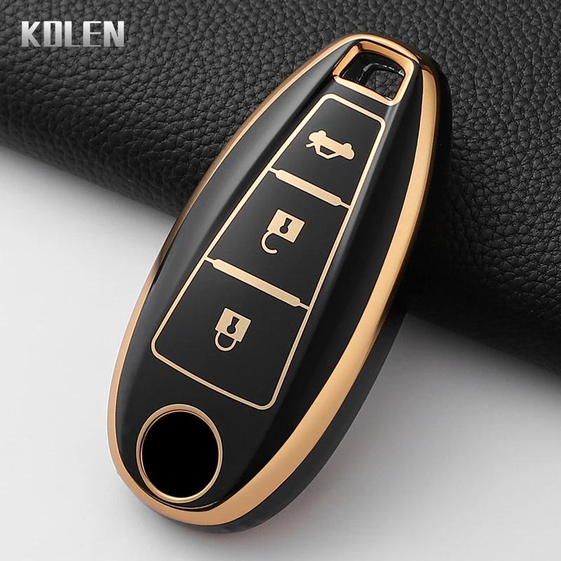 Fashion Tpu Car Key Case Cover For Suzuki Vitara Swift Ignis Kizashi Sx4 Baleno Ertiga Samurai S-Cross Protected Keychain Shell