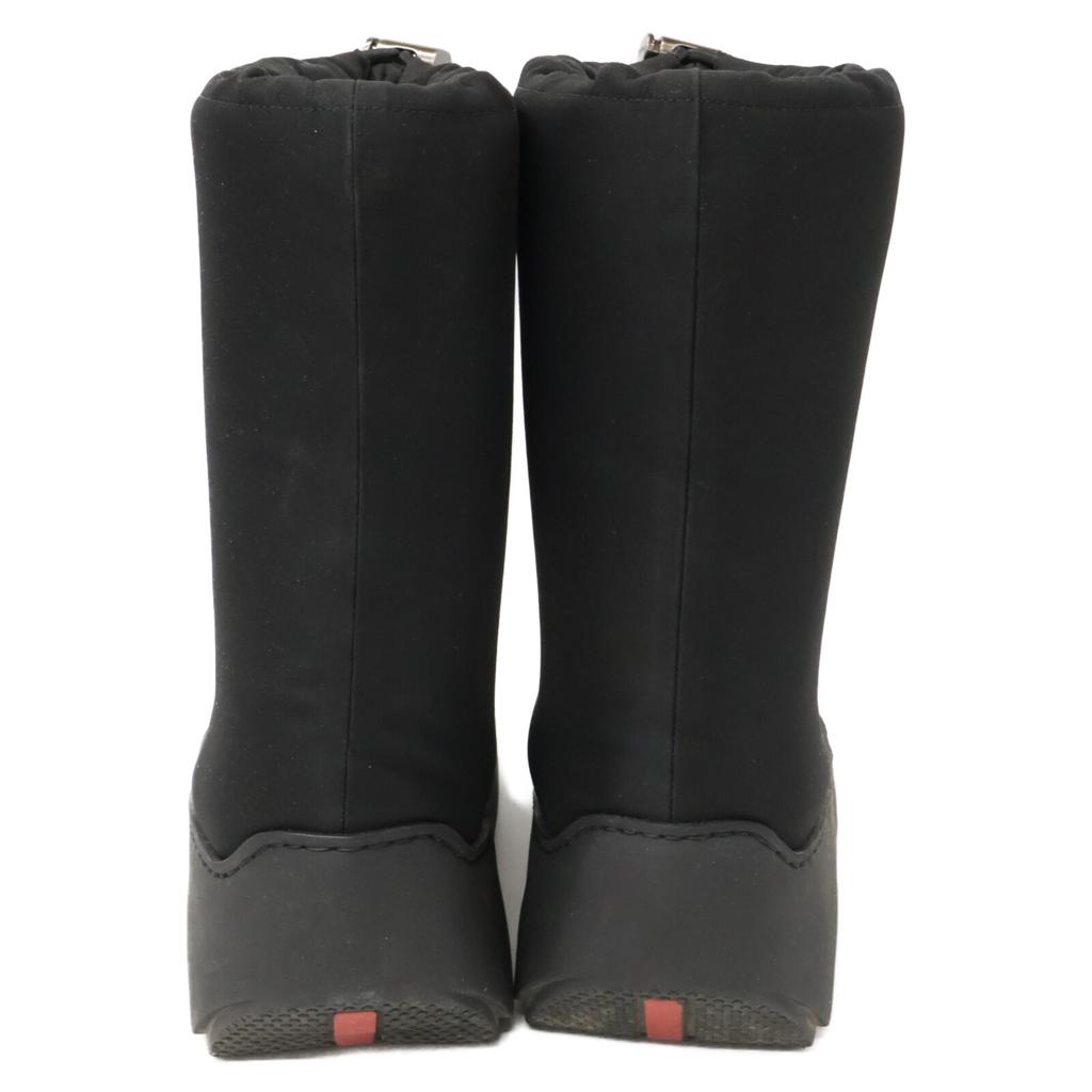 PRADA SPORT Nylon Platform Snow Boots/ Shoes 37 blackUsed