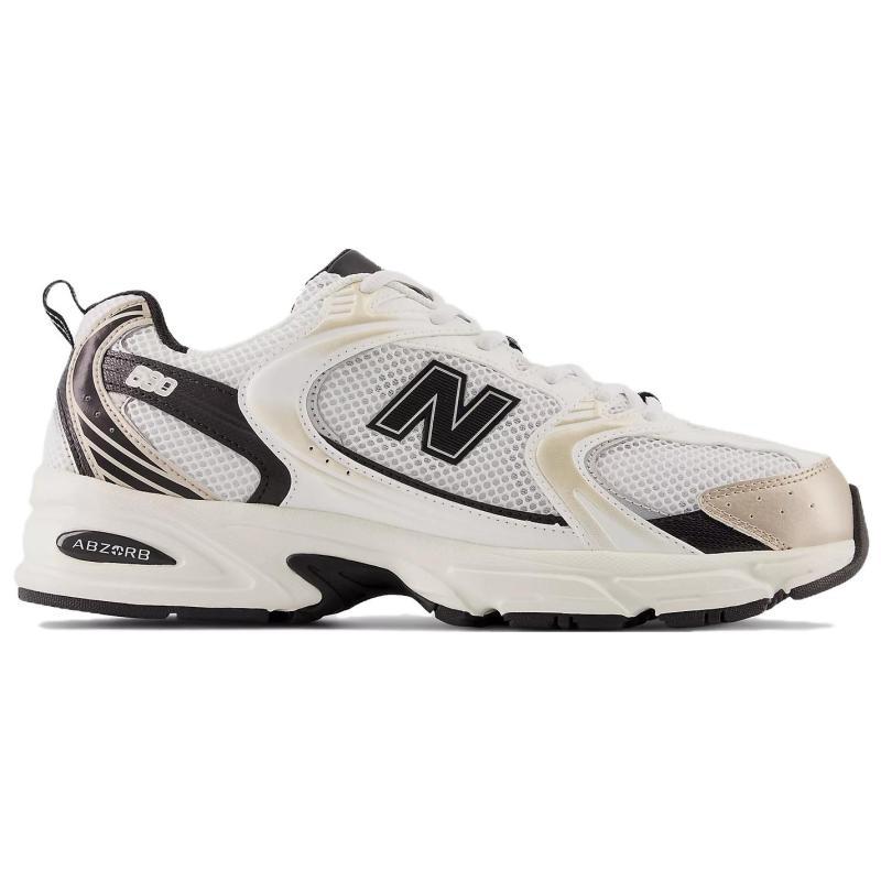 New Balance 530 White Light Gold Metallic Sneakers MR530TC
