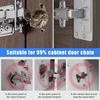 8PCS Hidden Door Hinges For Cabinet Door Installation Kitchen Cabinet Door Fixing Plate Furniture Hardware