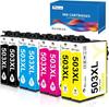 Ink Cartridges 503XL - CHOUMICHA - Multipack 8 Pcs - Compatible Epson - High Capacity - Sharp Prints