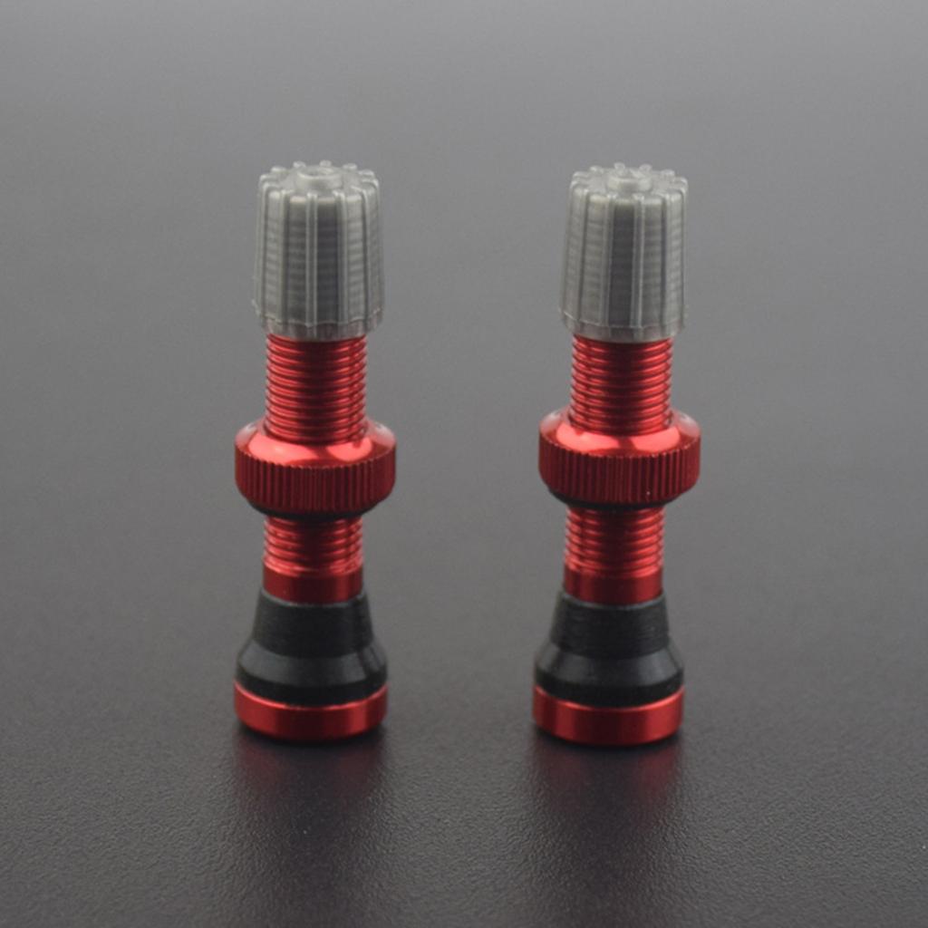 Leichte Vakuumventildüse mit Präzisionsgewinde aus Aluminiumlegierung für schlauchlose Fahrradreifen, Fahrradventilschaft