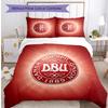 Denmark Football Printed Bedding 3 Piece Set Cozy Breathable Bed Cover Set as Housewarming Holiday Gift
