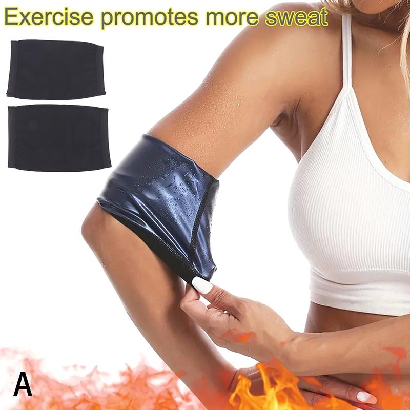1Pairs Women'S Arm Shapers Trimmers Compression Sauna Sweat Body Shaper Bands Compression Wraps Lose Arm Fat Performance Sleeves