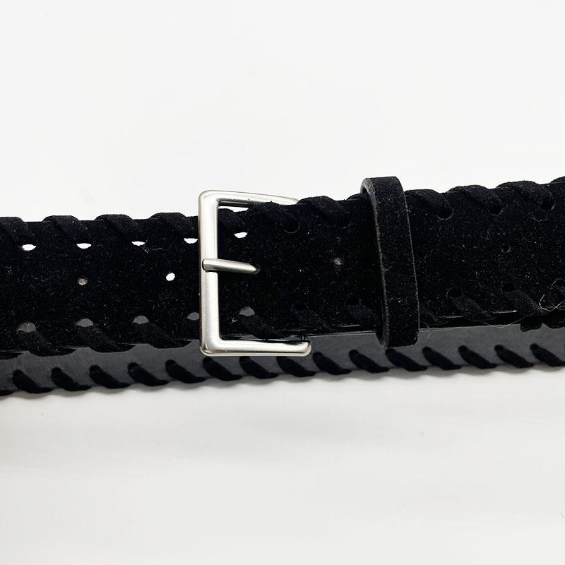 Vintage Suede Belts Ladies Gold Alloy Waist Buckle Dress Accessories Elegant Jeans Decorative