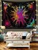 1Pc Colorful Sun Moon Star Pattern Tapestry 1 Pc Background Cloth Decorative Hanging Cloth Wall Cloth Layout Tapestry
