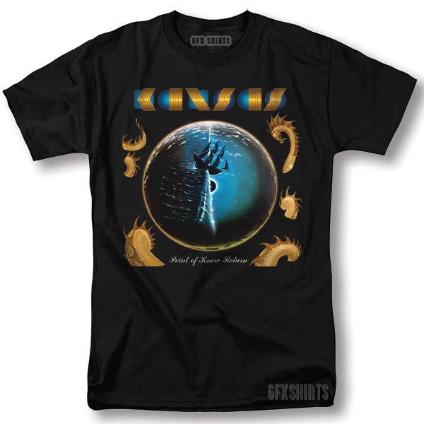 Kansas Shirt Point of Know Return Rock Concert Tour Vntg Graphic T-Shirt Unisex T-Shirt XXXXL