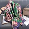 Modny nadruk Duży szal szalik dla kobiet Luksusowy projekt Pashmina Wrap Hidżab Foulard Kobiece plażowe szale Bandana Opaska na głowę Echarpe