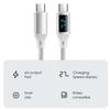 Doppel-Typ-C-Ladekabel 60W Schnellladung Eingebaute Leistungsanzeige Verstärkter Stecker 480 Mbit/s 60W Typ-Kabel