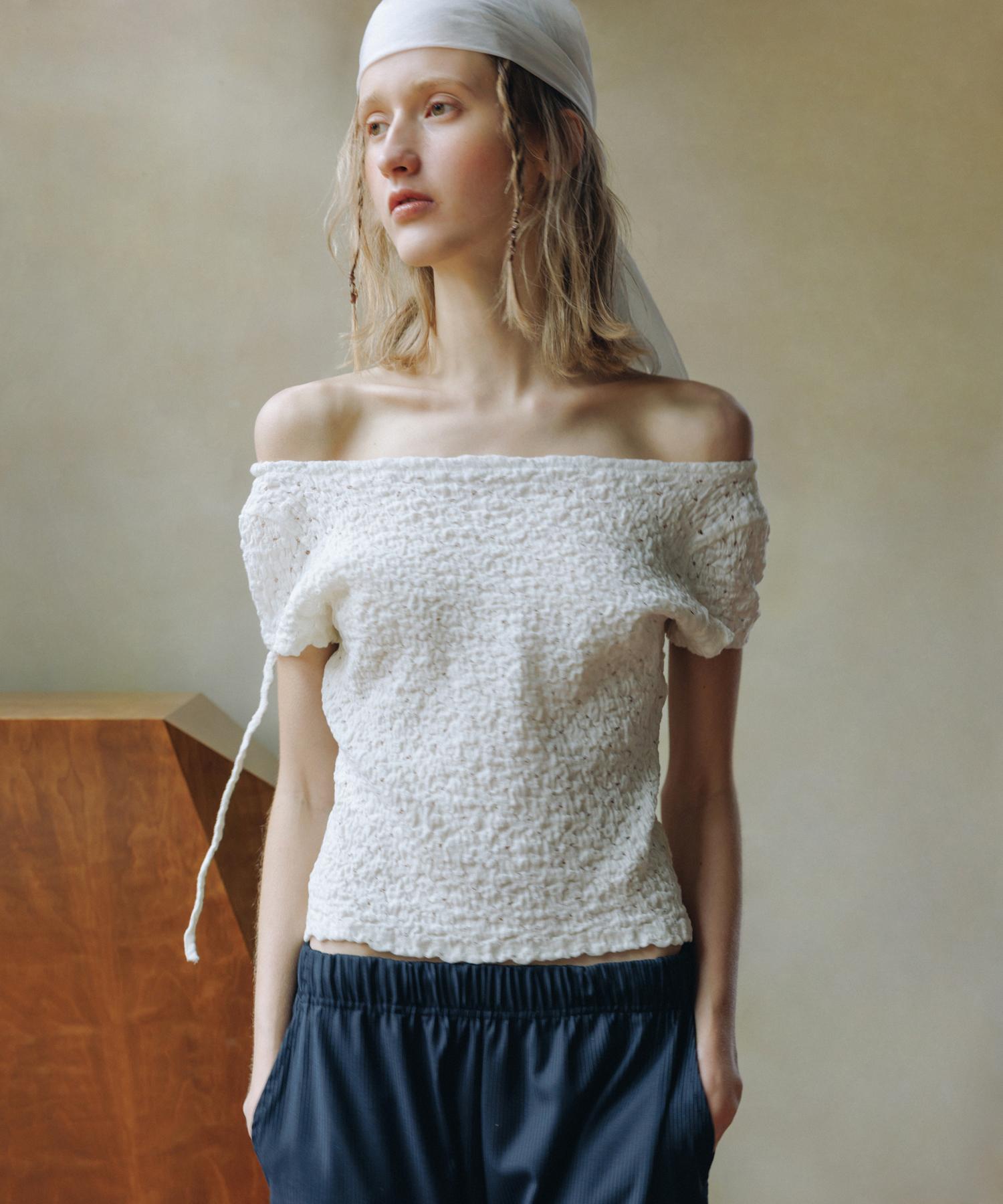 Annies Floral Half Blouse (White) White/1