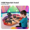 Electronic Drum Playmat Colorful with Pedal Vibrant for Toddlers