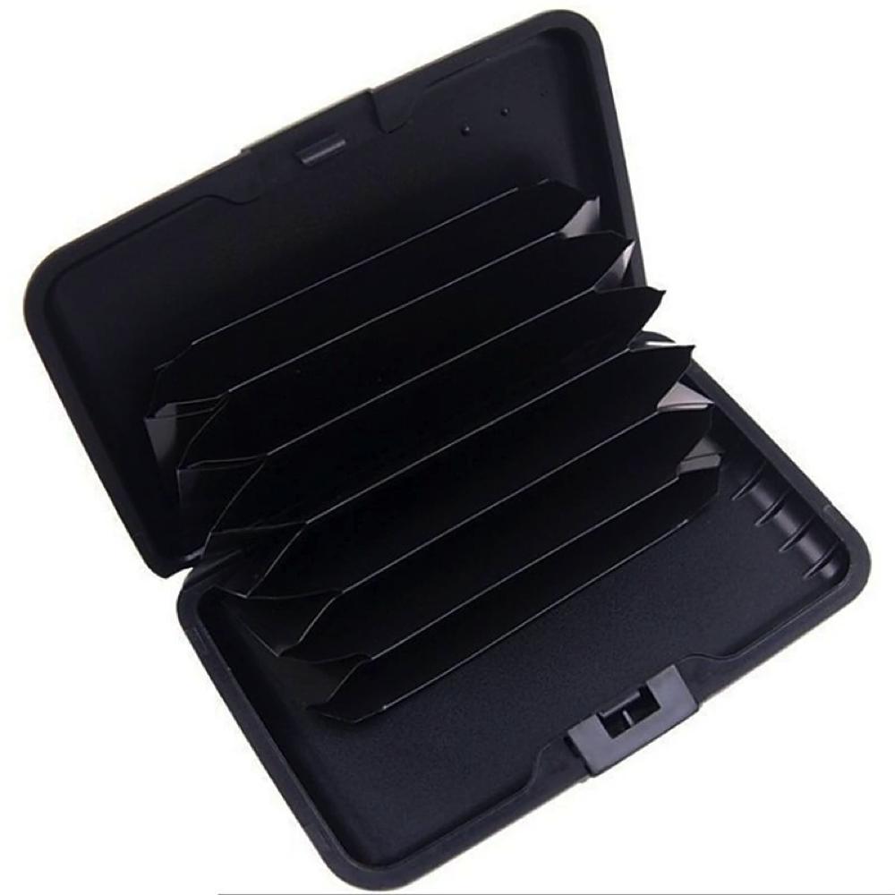 Kortholder Lommebok Metall Visittkortholder Vanntett Kredittkortbeskytter for Kvinner Menn