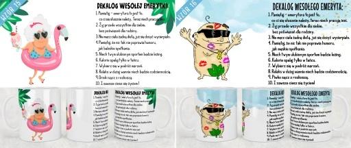 Kubek Z Nadrukiem Dla Emeryta Emerytki Śmieszne