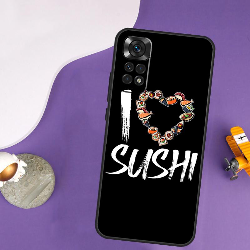 Sushi Case For Xiaomi Redmi Note 13 Pro 14 12 9 10 11 Pro 10S 11S 12S Redmi 13C 14C 10C 12C Cover
