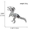 Anime Dinosaur Lapel Pin: Japanese & Korean Style Enamel Brooch for Men's Fashion