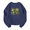 Children's Fashionable Lightweight Long-sleeved Round Neck Pullover With Pockets Printed Pullover